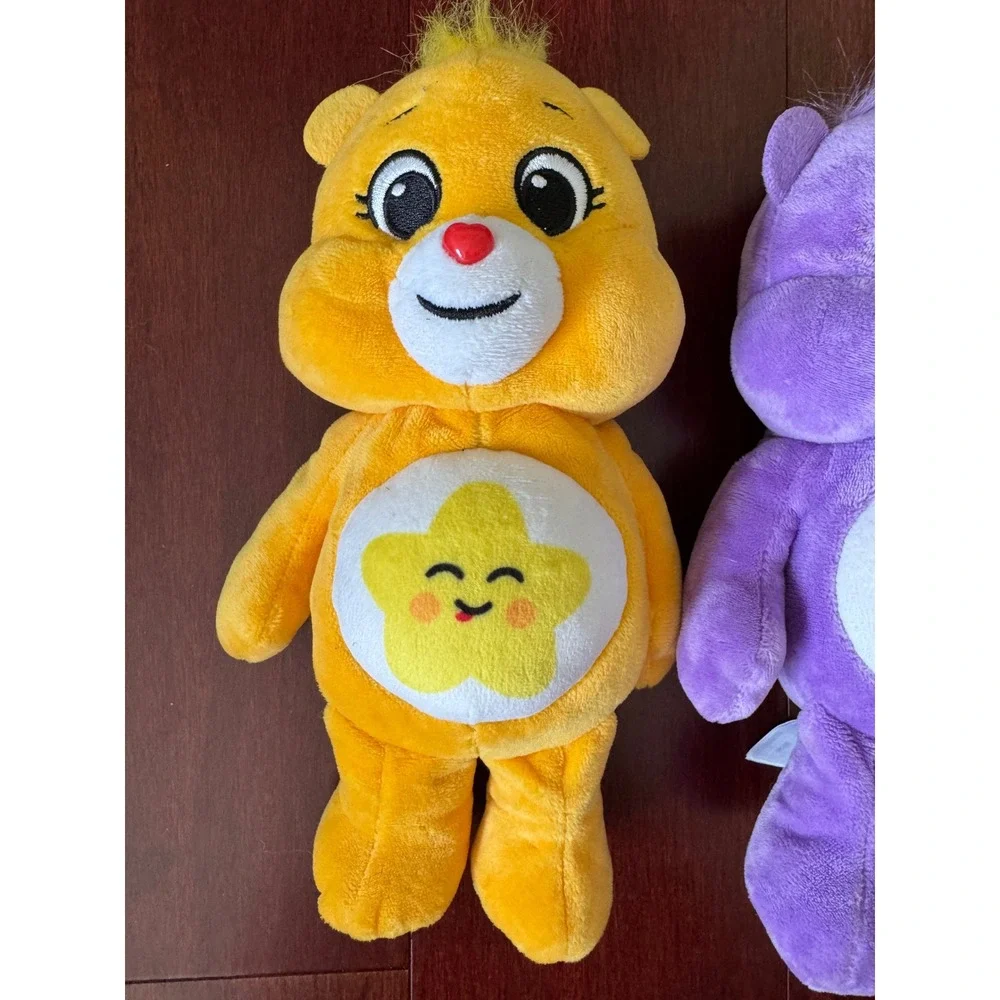Care Bears 9 Inch Plush Set Laugh-a-Lot Bear Orange Share Bear Purple Toy